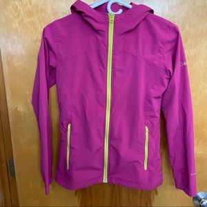 Girls Columbia Lightweight Rain Coat/Windbreaker